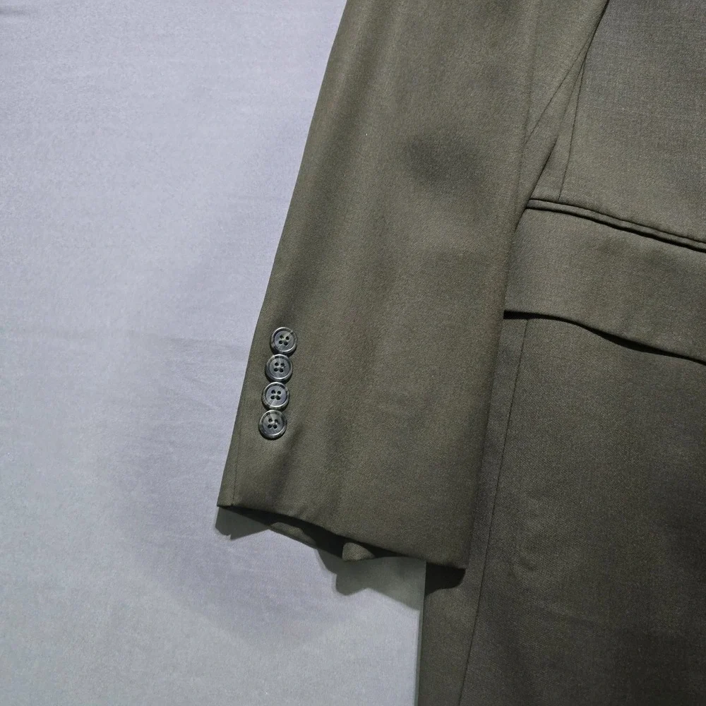 John W Nordstrom Blazer Mens 46XL Olive Green 2 Button Sport Coat Professional